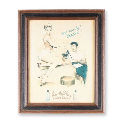Sale Photo Thumbnail #108: Lucky Brand "Lucky You" Framed Ad Poster