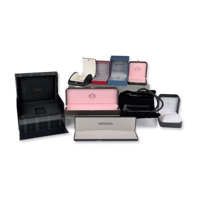 Sale Photo Thumbnail #368: 9pc Collection of Branded Jewelry and Watch Presentation Cases
