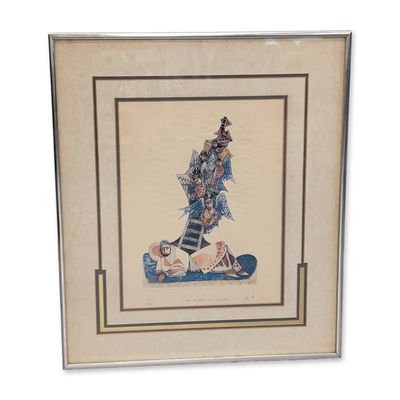 Sale Photo Thumbnail #322: Amram Ebgi (Israeli-American, b. 1939), Jacob Dreams of a Ladder Print