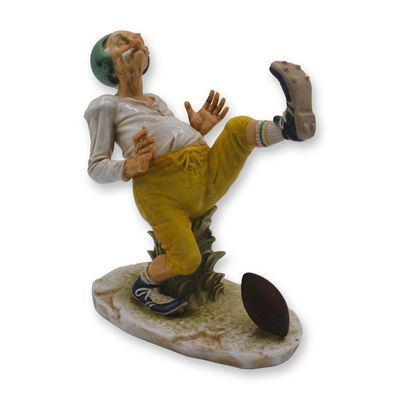 Sale Photo Thumbnail #417: Stefani Porcelain "The Duffer" #11 Football Kicker Figurine, Vintage