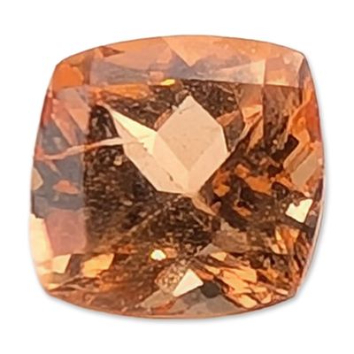 Sale Photo Thumbnail #389: Orange Cushion Cut Loose Gemstone