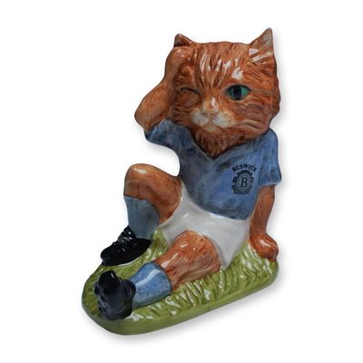 Sale Photo Thumbnail #178: John Beswick Mee-Ouch Footballing Felines Figurine, Ltd. Ed.