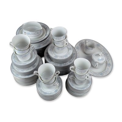 Sale Photo Thumbnail #290: 88pc Mikasa Japanese Dresden Rose Fine China Dinnerware Collection