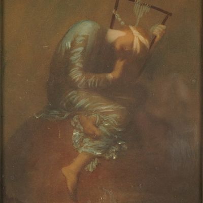 Sale Photo Thumbnail #324: After George Frederic Watts Hand-Enhanced Print, Hope