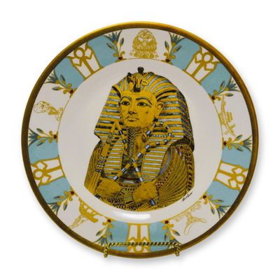 Sale Photo Thumbnail #414: Boehm Porcelain The Treasures of Tutankhamun Plate, Egypt Salutes the USA Exhibition, 1976 -79