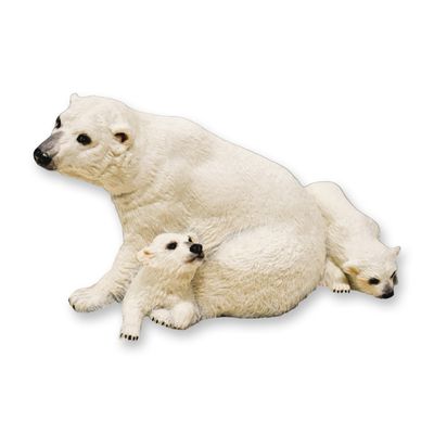 Sale Photo Thumbnail #413: Boehm Porcelain Polar Bear With Cubs Sculpture, 1983