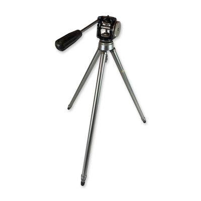 Sale Photo Thumbnail #237: Vintage Aluminum Pan-and-Tilt Camera Tripod