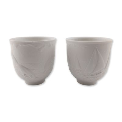 Sale Photo Thumbnail #408: Pair of Lladro Collectors Society Porcelain Votives 17657 and 17658