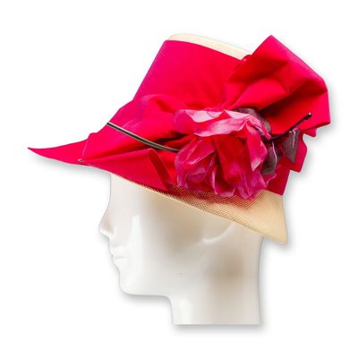 Sale Photo Thumbnail #428: Parkridge Exclusives Ladies Pink Straw Bucket Hat