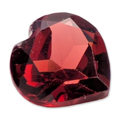 Sale Photo Thumbnail #156: Red Garnet Heart Cut Loose Garnet Gemstone