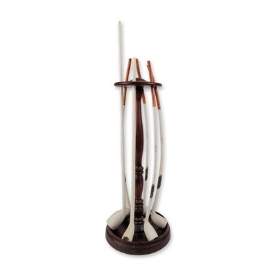 Sale Photo Thumbnail #44: 7pc Dutch Clay PJ Van Der Wanta Zenith Tavern Pipes with Stand