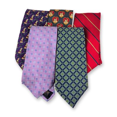 Sale Photo Thumbnail #431: 5pc Brooks Brothers Men's Silk Neckties
