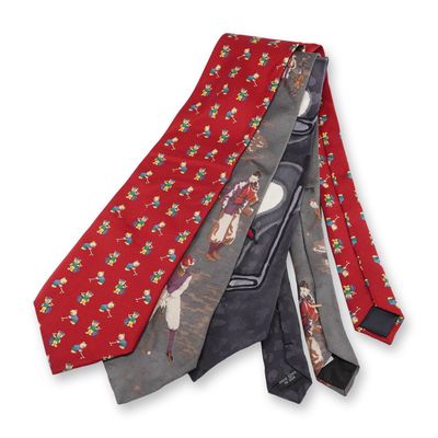 Sale Photo Thumbnail #213: 3pc Golf Theme Necktie Set, Daskal, Resmann, Resilio