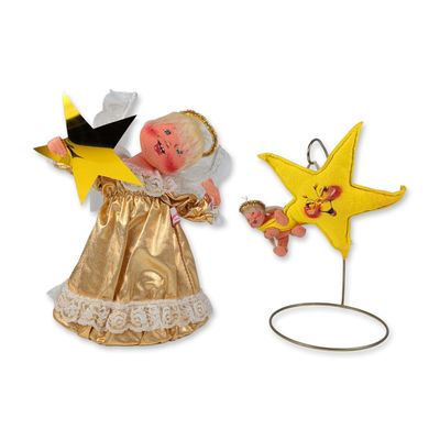 Sale Photo Thumbnail #458: Annalee Mobilitee Dolls Christmas Angel and Star Set
