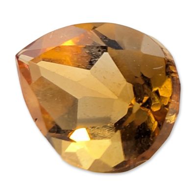 Sale Photo Thumbnail #146: Faceted Pear Cut Citrine Gemstone