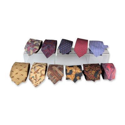 Sale Photo Thumbnail #434: 11pc Collection of Men's Designer and Novelty Neckties