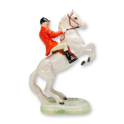Sale Photo Thumbnail #177: Beswick Ceramic Figurine Huntsman on Rearing Horse Model 868