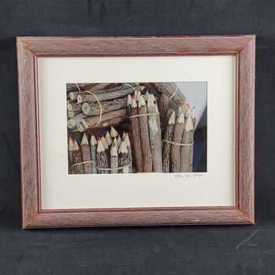 Colored Pencils Fuel Fire Photograph Etta Jean Juge