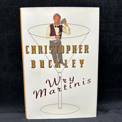 Wry Martinis Christopher Buckley Signed and Inscribed Sketch First Edition 1997 Humor