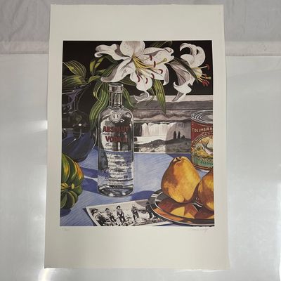 Signed and Numbered Absolut Vodka Statehood Oregon Sherrie Wolf Print 37/400