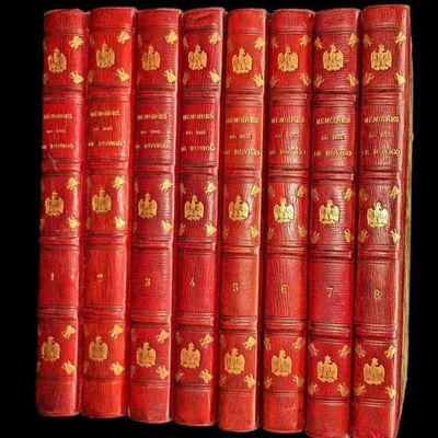 8 Volumes 1828 Memoires Du Duc De Rovigo Hardcovers