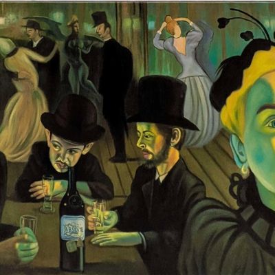 Absinthe Refined Ron English Toulouse Lautrec Print On Canvas A
