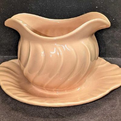Vintage Pink Coral Franciscan Gravy Serving Bowl