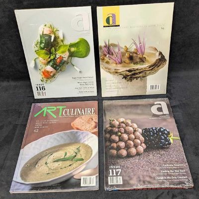 Sealed Art Culinaire Hardcover Magazines  62 86 116 117