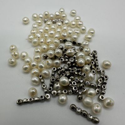 Natural Pearls and Costume Jewelry CZ Bead Accessories