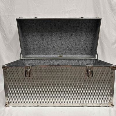 Seward Trunk Embossed Steel Nickel Storage Chest Footlocker