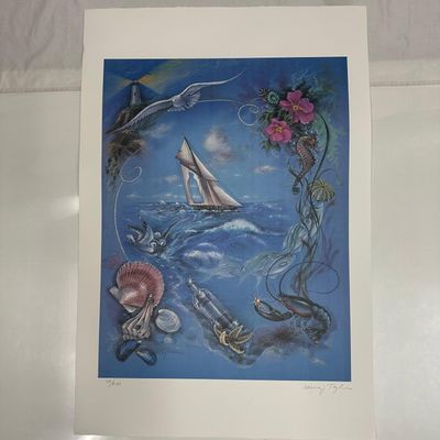 Signed and Numbered Absolut Vodka Statehood Rhode Island Winona Taylor Print 37/400