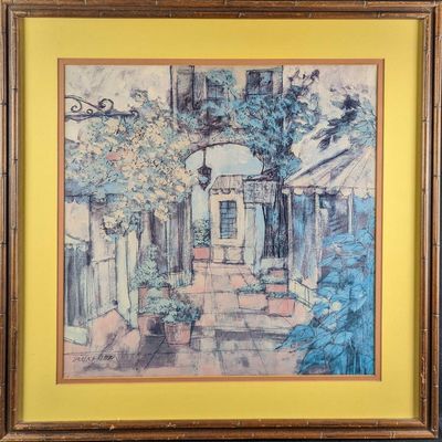 Lawrence Reiter Garden Potted Plants & House Print