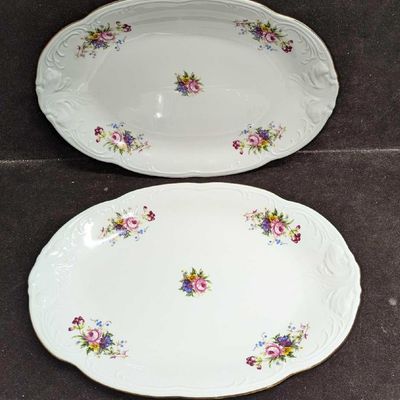 2 Retired Royal Kent RKT6 13" Oval Serving Platters B