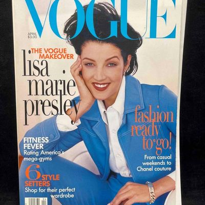 Vintage Vogue April 1996  Lisa Marie Presley The Vogue Makeover