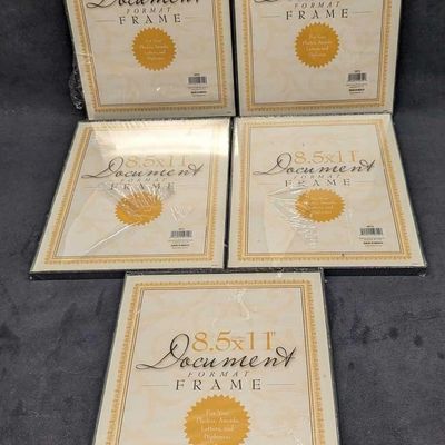 5 8.5" x 11" Document Format Frames