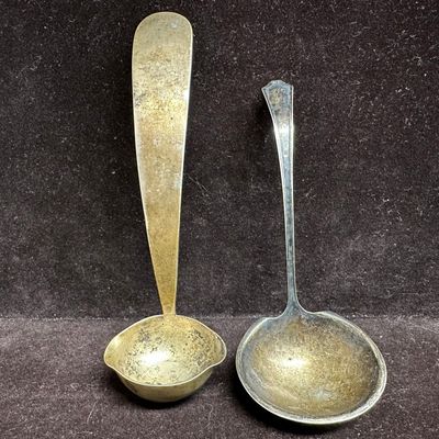 International and Fabian Mexico Sterling Silver Ladle Serving Spoon Set 925