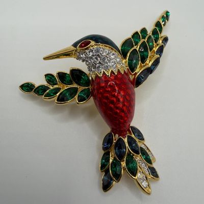 Nolan Miller Jacobin Hummingbird Glamour Collection Brooch AB29