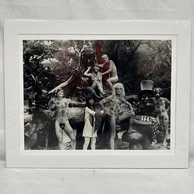 Yayoi Kusama Black and White Photo Print Central Park NY Nude Matte