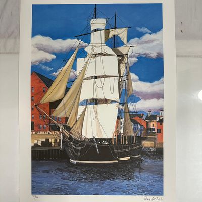 Absolut Vodka Statehood Massachusetts Tony DeLuz Signed and Numbered Print