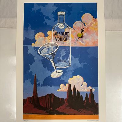 Absolut Vodka Statehood Arizona Mark McDowell Print Signed and Numbered