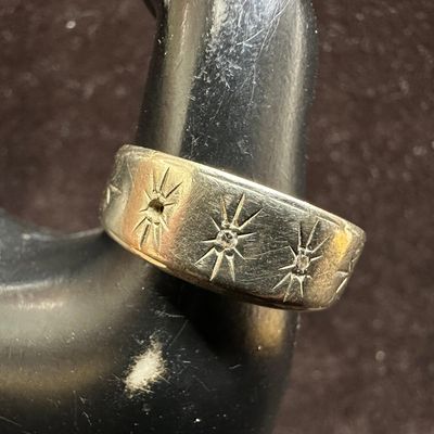 Moissanite Diamond Accent 14K White Gold Jewelry Piece