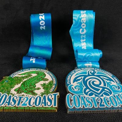 Pair of Florida Virtual Race Medals JB