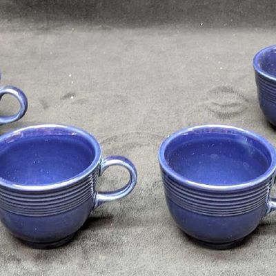 4 Twilight Fiestaware Flat Cups B