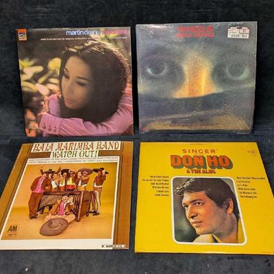 4 Don Ho Martin Denny Vangelis Baja Marimba Band LPs