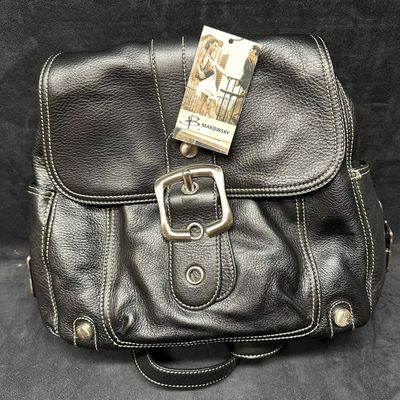 Tribeca Black Backpack B Makowsky Genuine Leather Bag