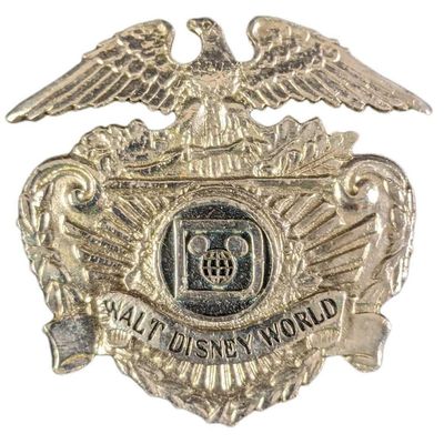 Vintage 1970s Walt Disney World Hat Security Badge