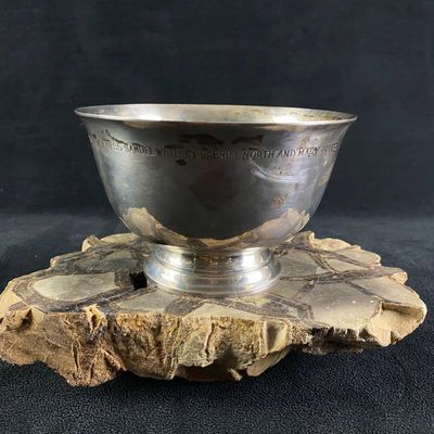 Vintage Tiffany & Company Makers 23615 Paul Revere Sterling Footed Bowl