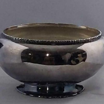 Vintage Silver Plate Serving Bowl With Handles