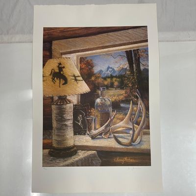 Signed and Numbered Absolut Statehood Wyoming Nancy Madura Print 37/400