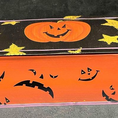 Tin Halloween Box Set Storage B